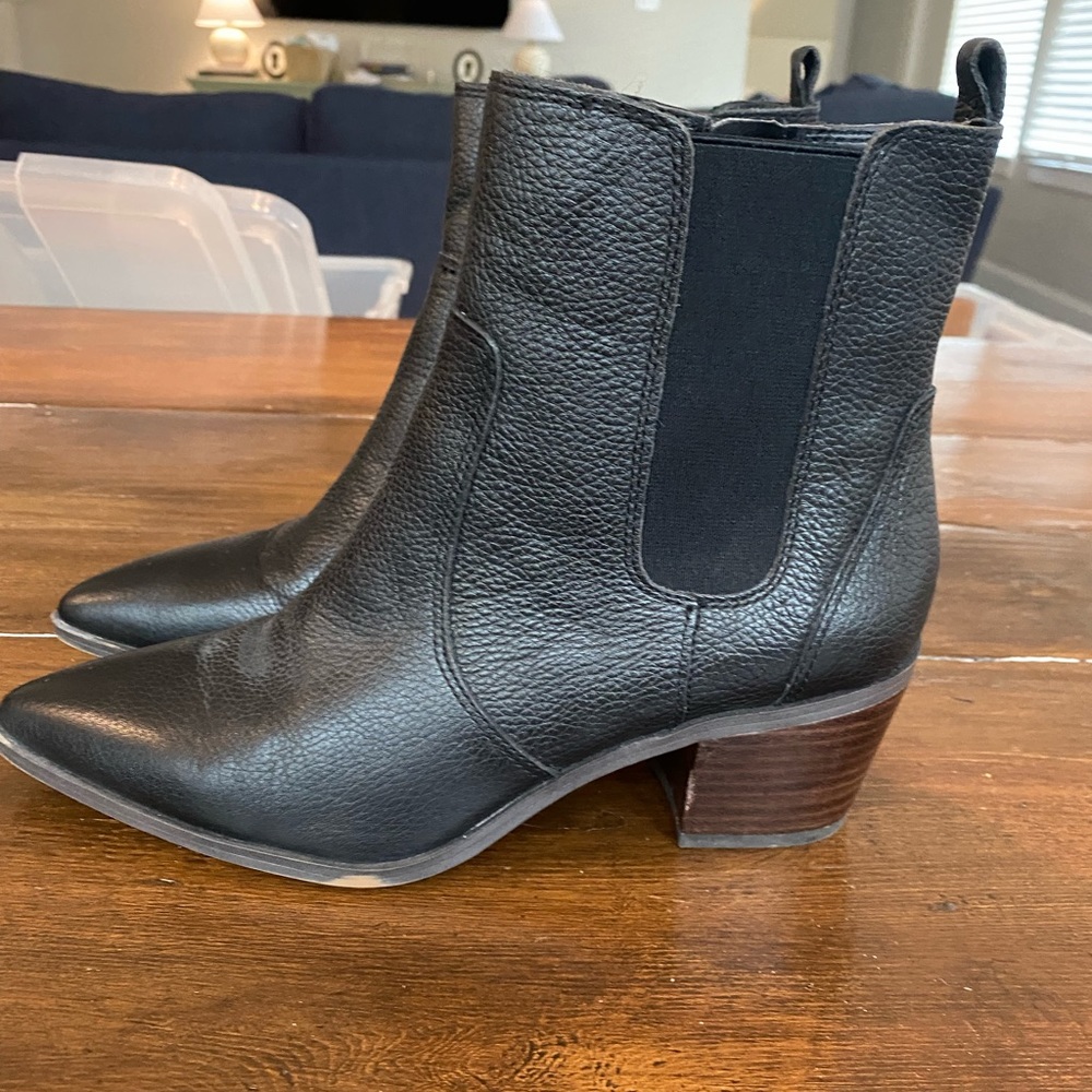 Franco Sarto Black Booties - Size 7